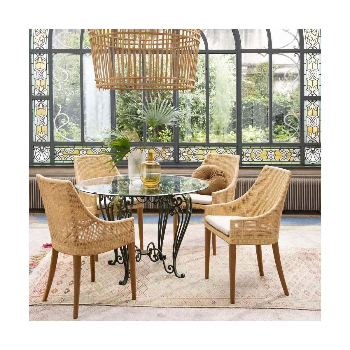 Fauteuil de repas Saigon en rotin