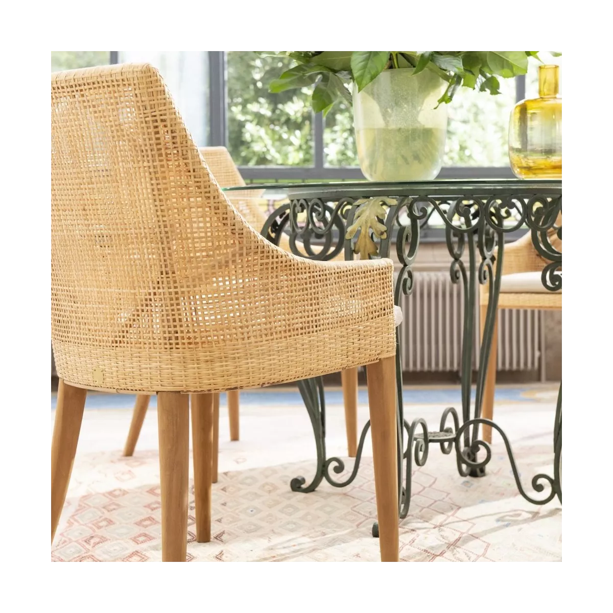 Fauteuil de repas Saigon en rotin