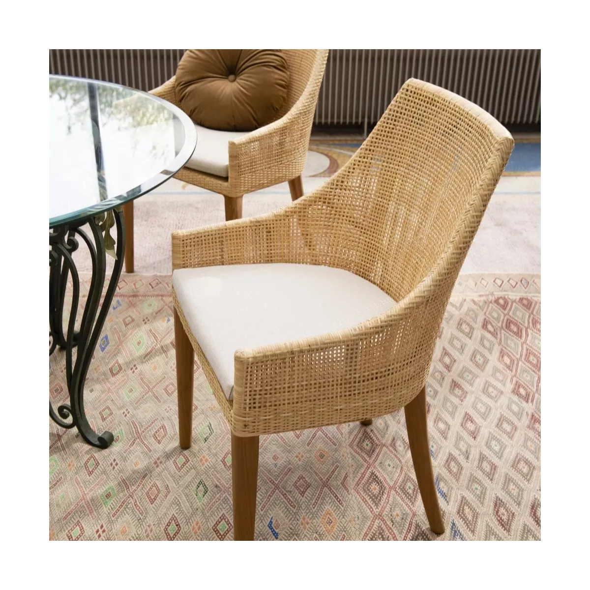 Coussin Fauteuil de repas Saigon et tabouret de bar Saigon