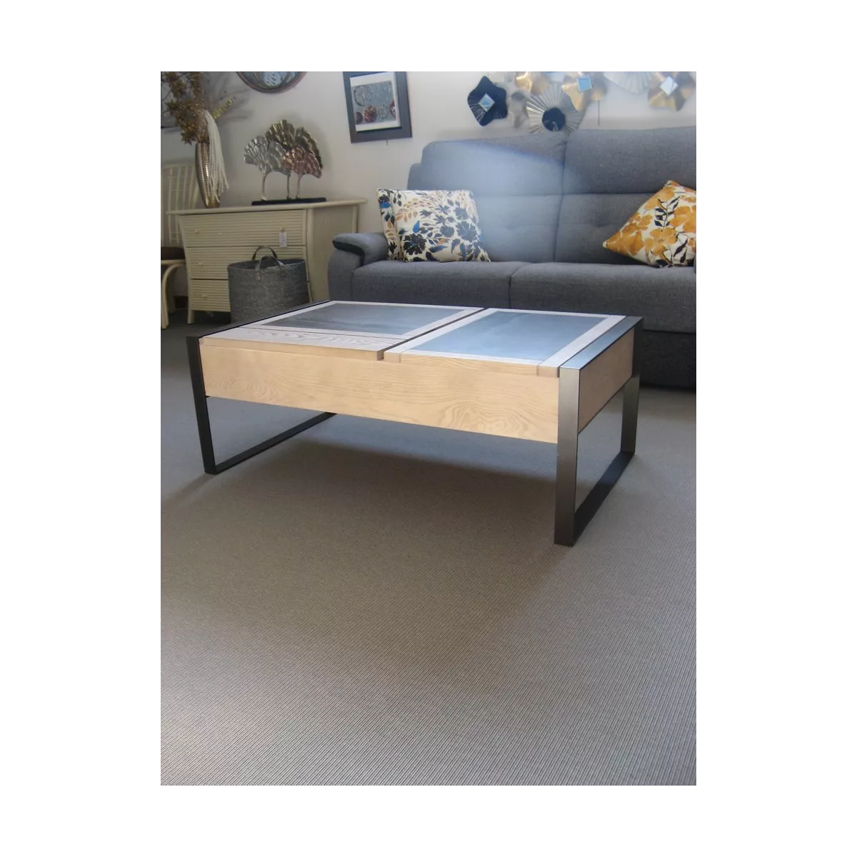Table basse Glick  115 x 65 cm plateau relevable