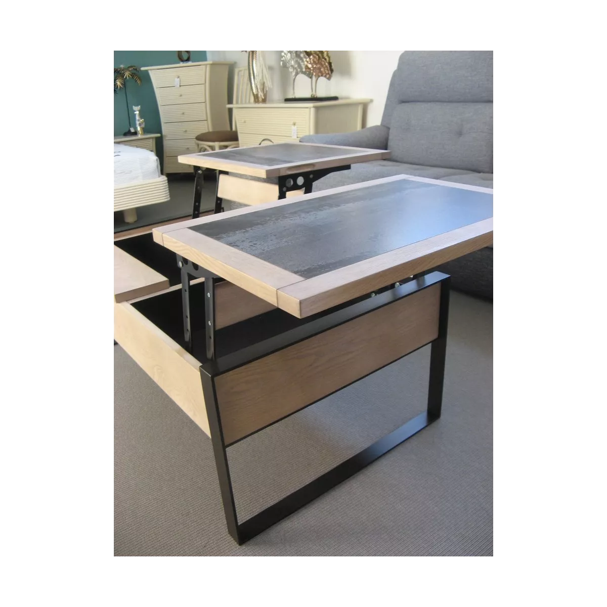 Table basse Glick  115 x 65 cm plateau relevable