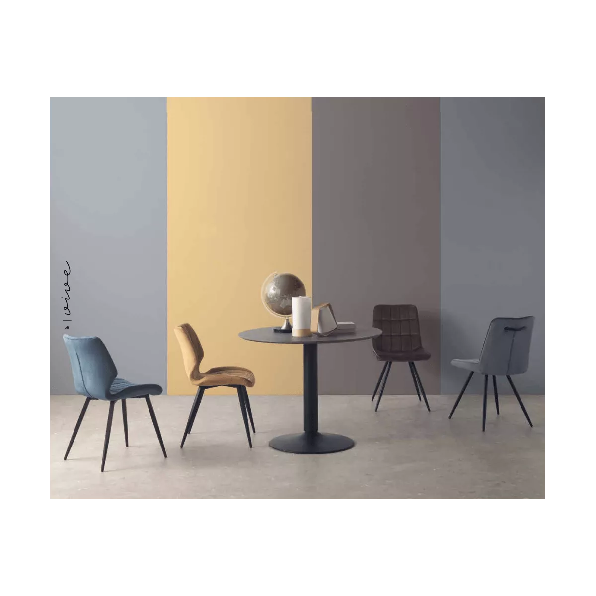 Table Abel ronde 100x100 Ciment