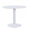 Table Abel ronde 100x100 Blanc