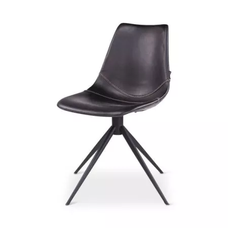 Chaise Alecia Noire Pivotante