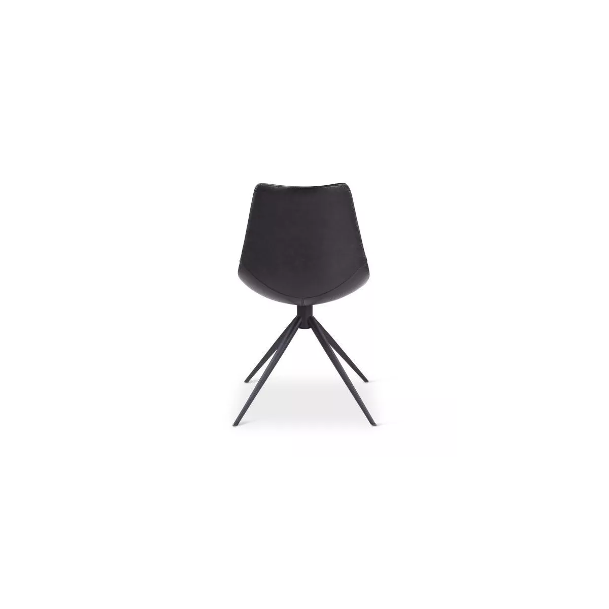 Chaise Happy Noire Pivotante