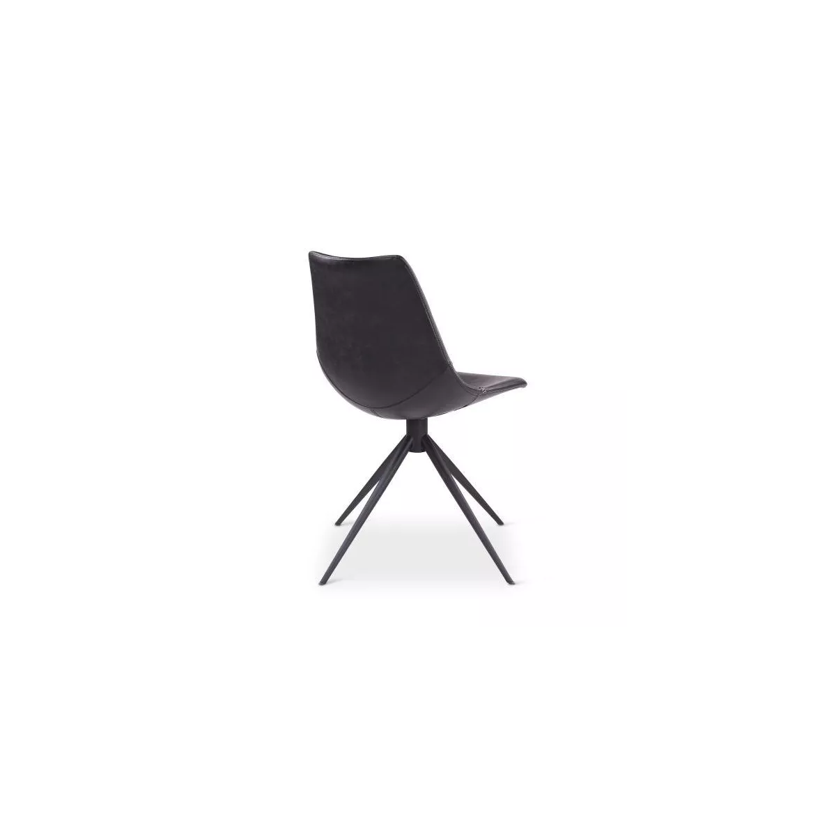 Chaise Happy Noire Pivotante