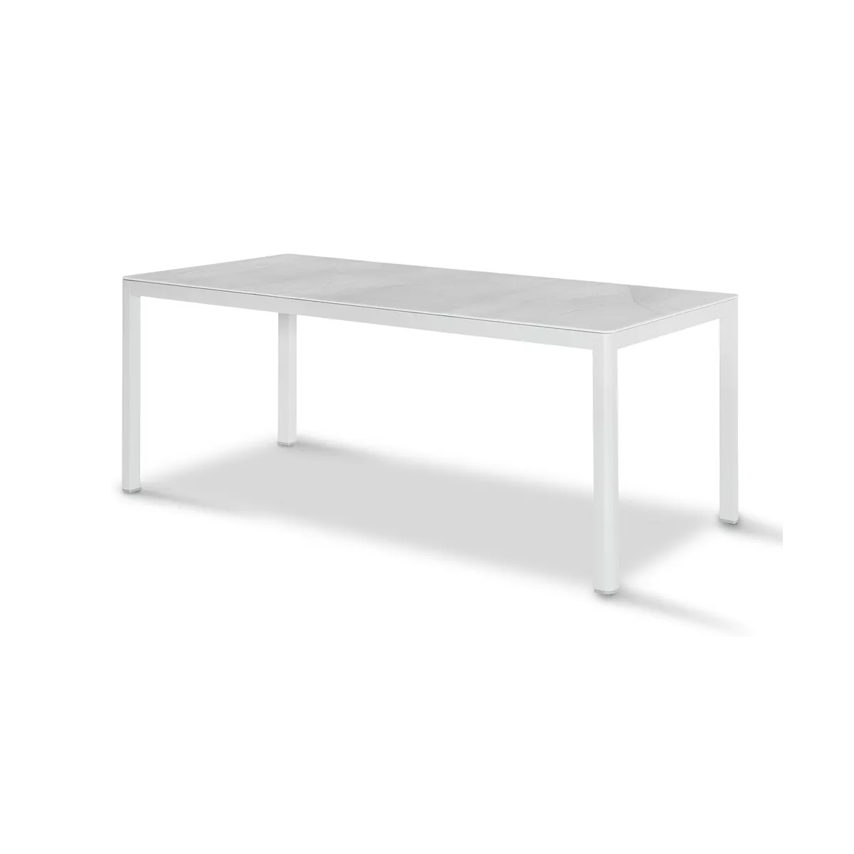 Table 180x90  Vérona  Aluminium et Verre
