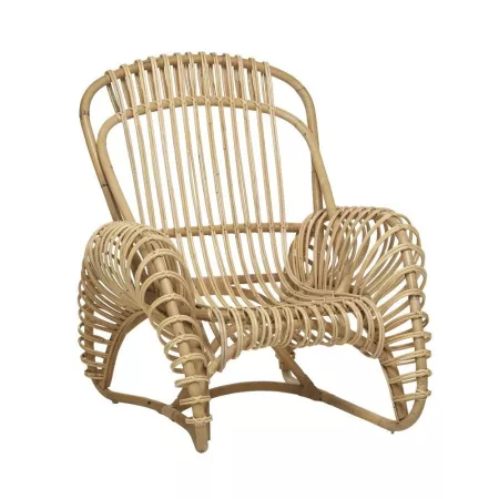 Fauteuil Rotin Boucle Naturel