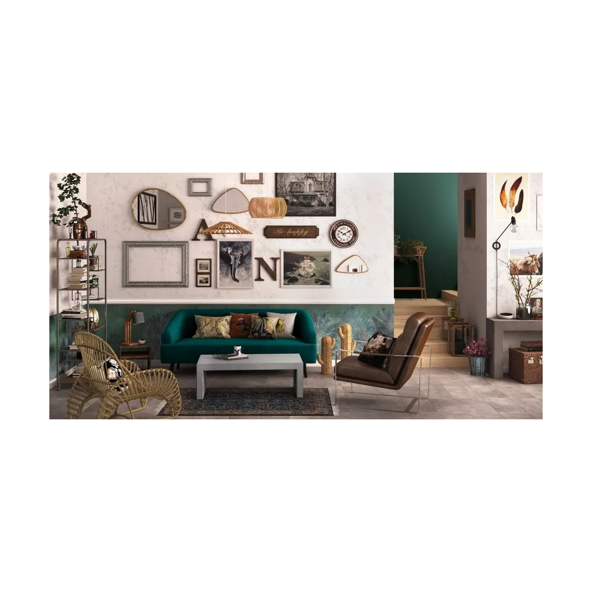 Fauteuil Rotin Boucle Naturel