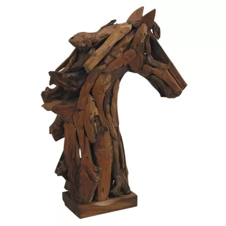 tete de cheval en bois flotté