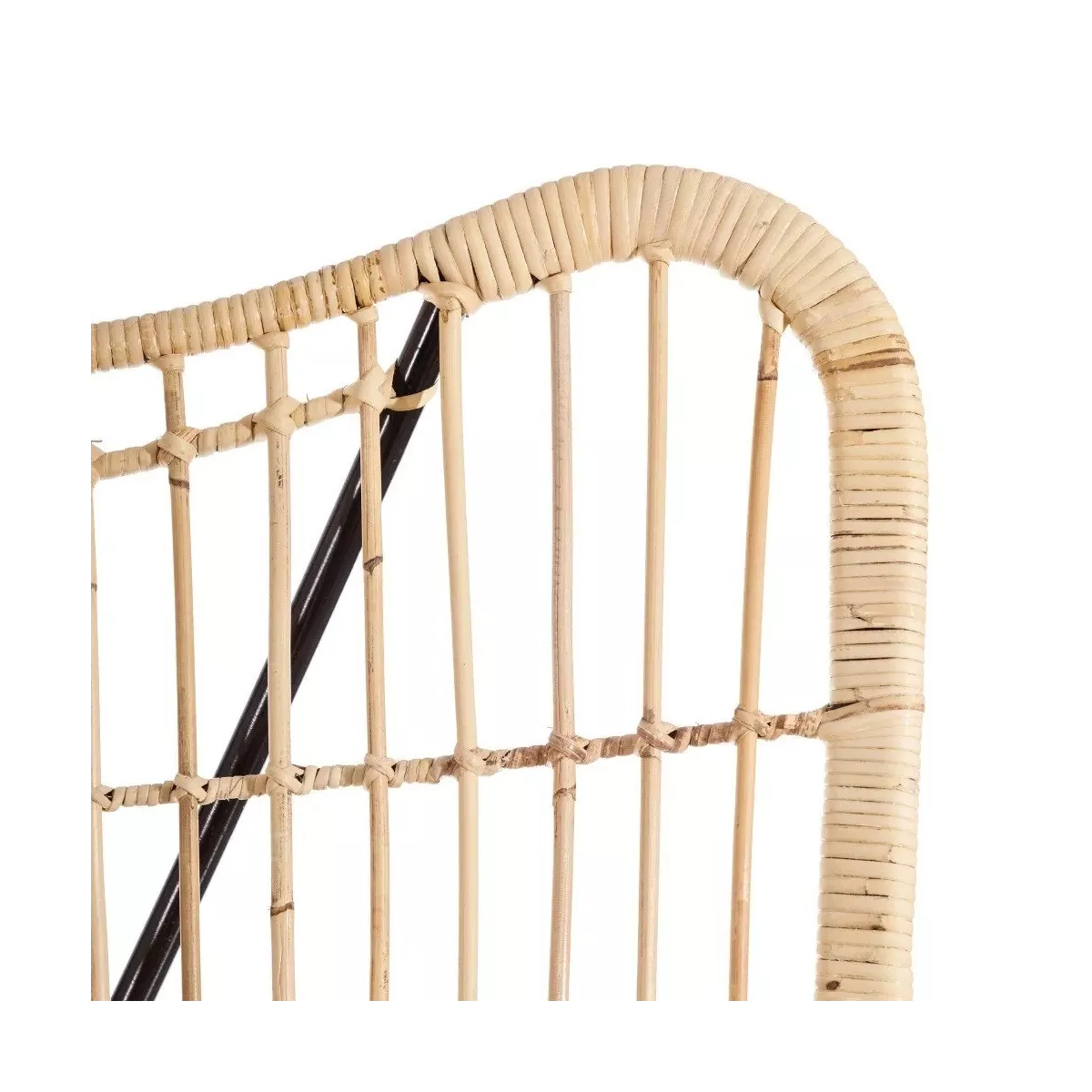 Fauteuil Namibie Rotin avec pieds en métal