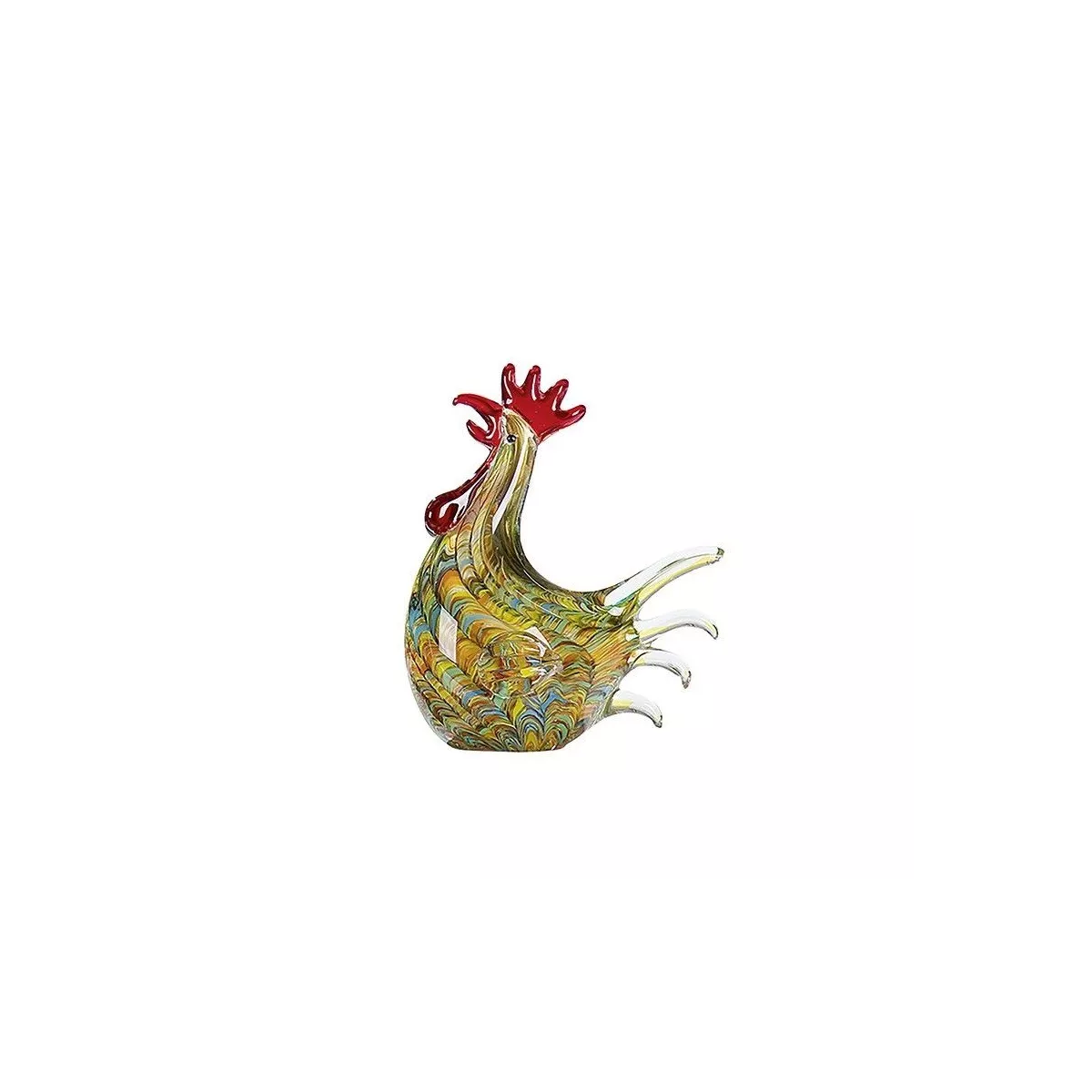 Poule en pate de verre