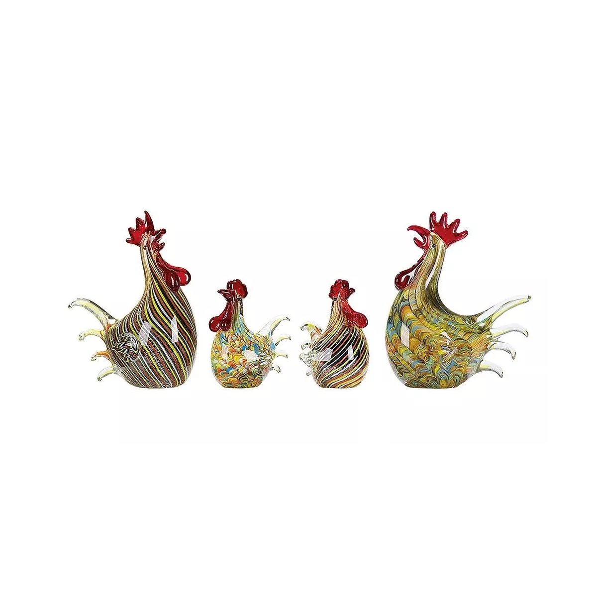Poule en pate de verre