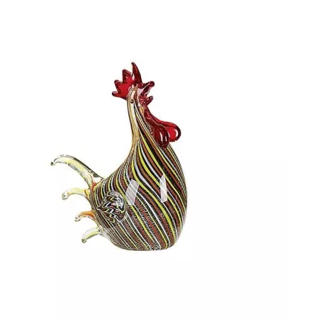 Poule en pate de verre