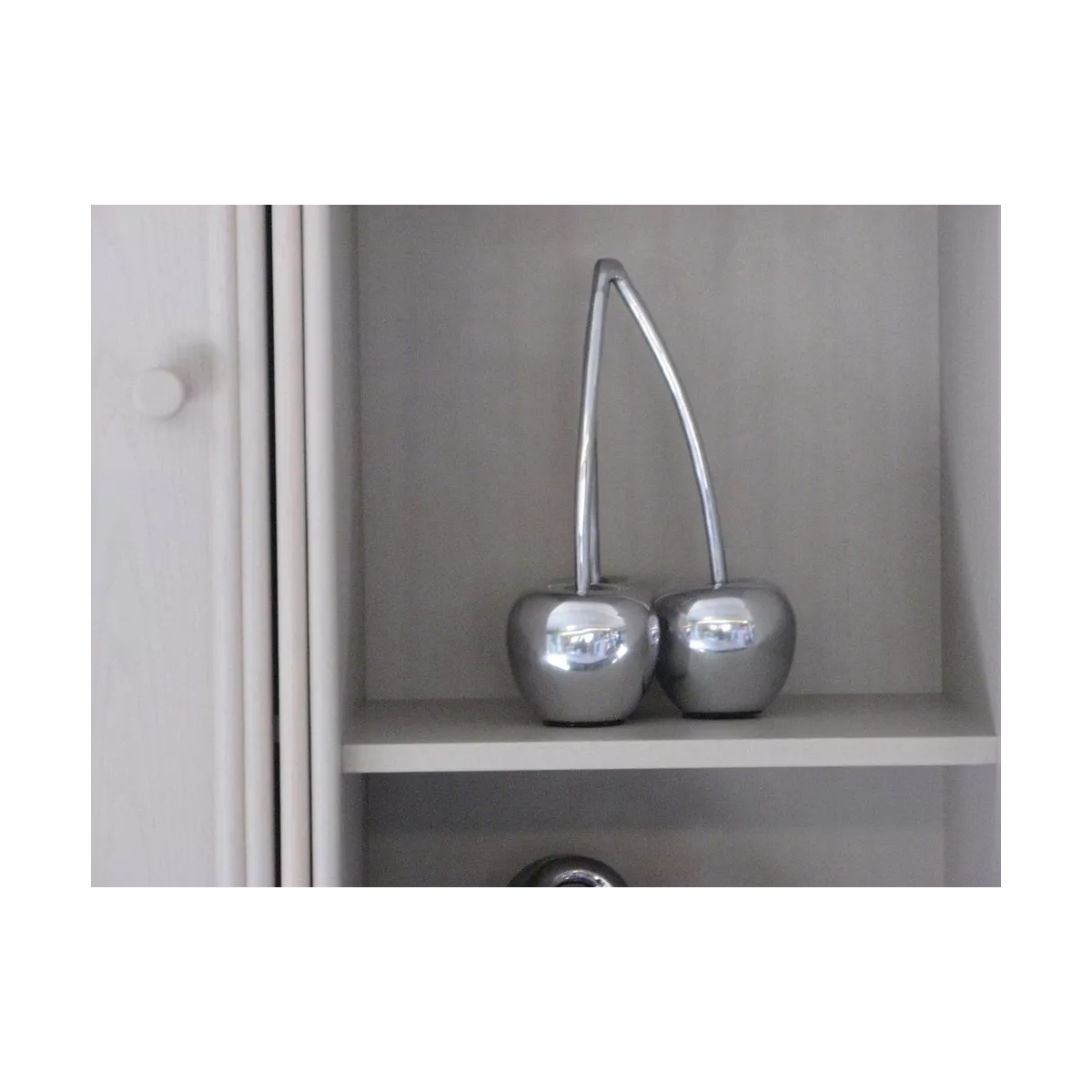 Statue 3 Cerises Argent