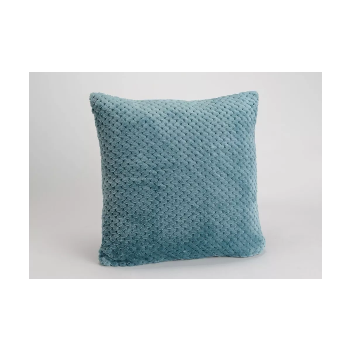 Coussin Damier Bleu Canard