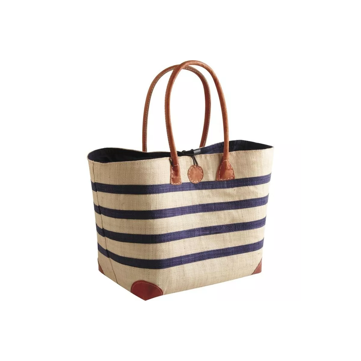 Sac Marinière Bleu en Rabanne