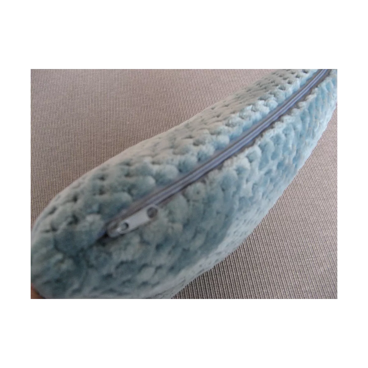 Coussin Damier Bleu Canard