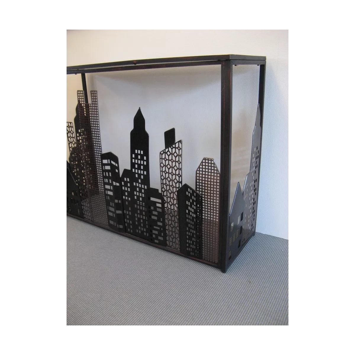 console métal ville Building 110x36