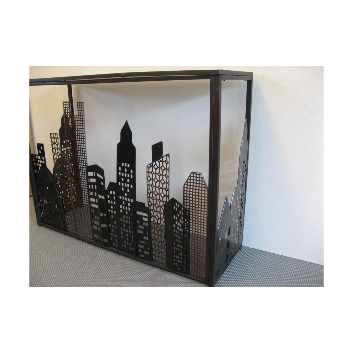 console métal ville Building 110x36