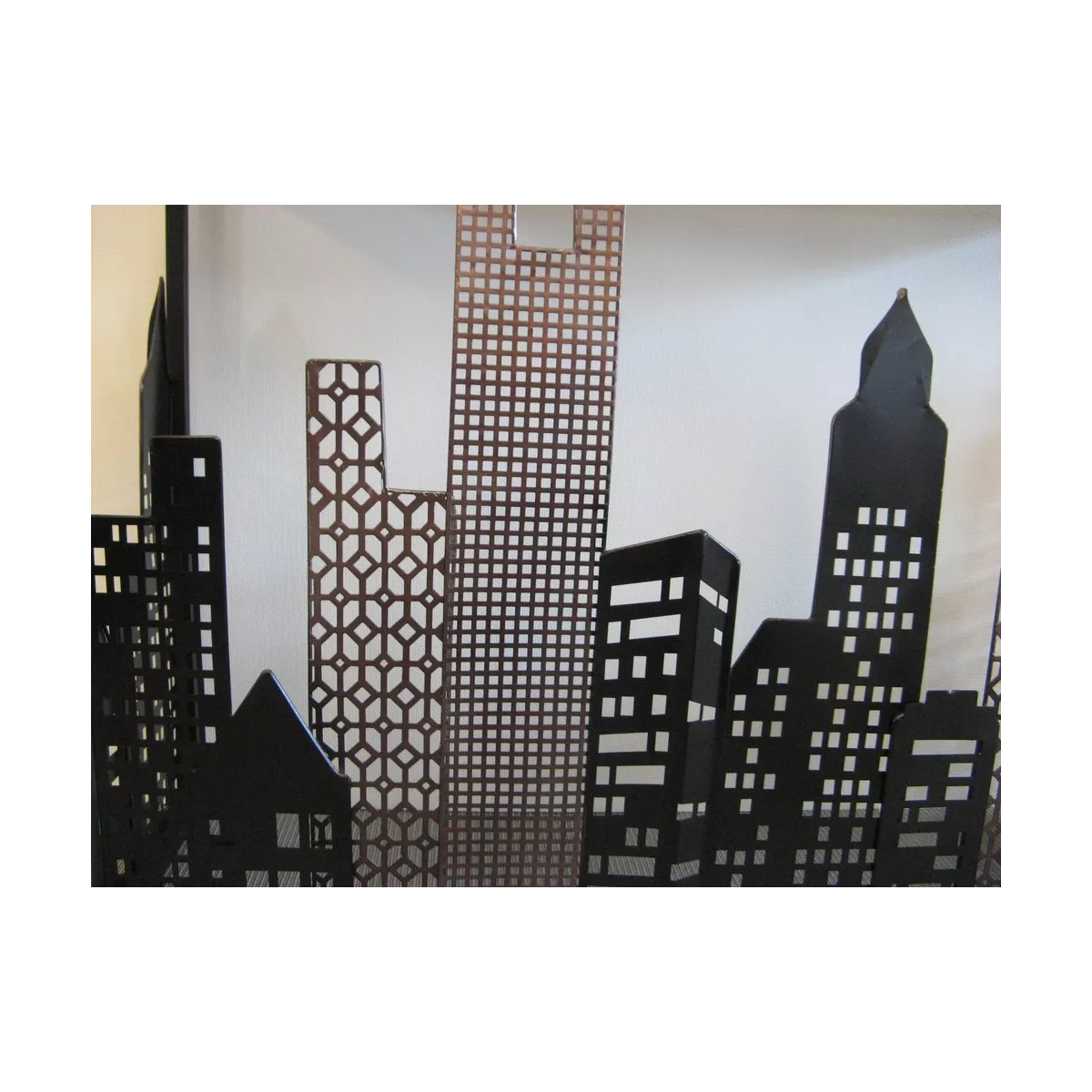 console métal ville Building 110x36