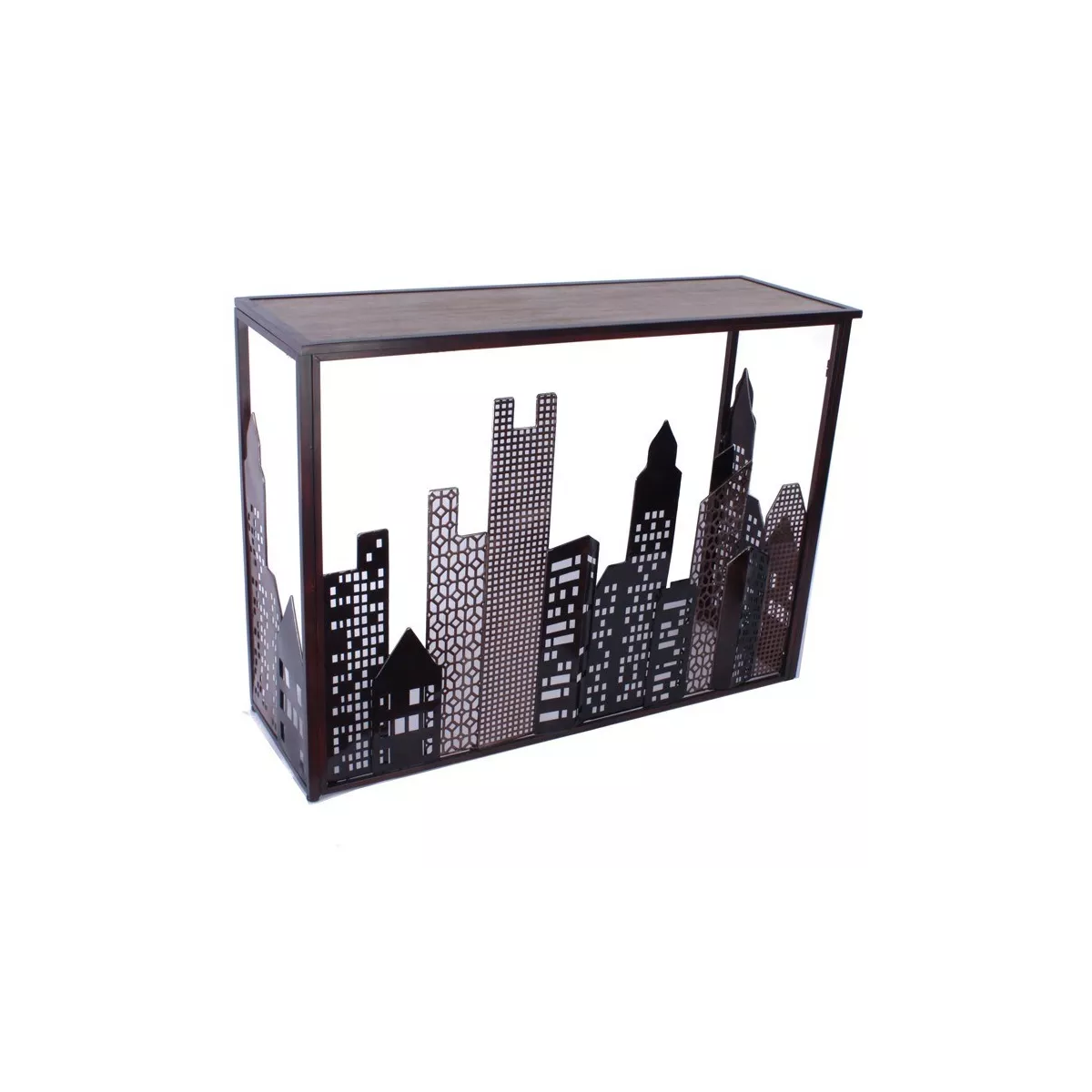 console métal ville Building 110x36