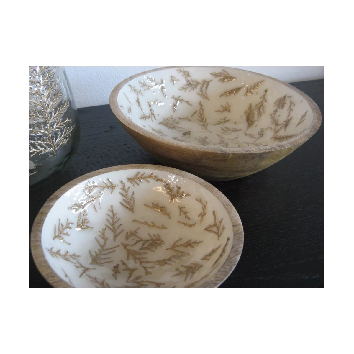 Corbeille à Fruit Ronde en Manguier 25x25