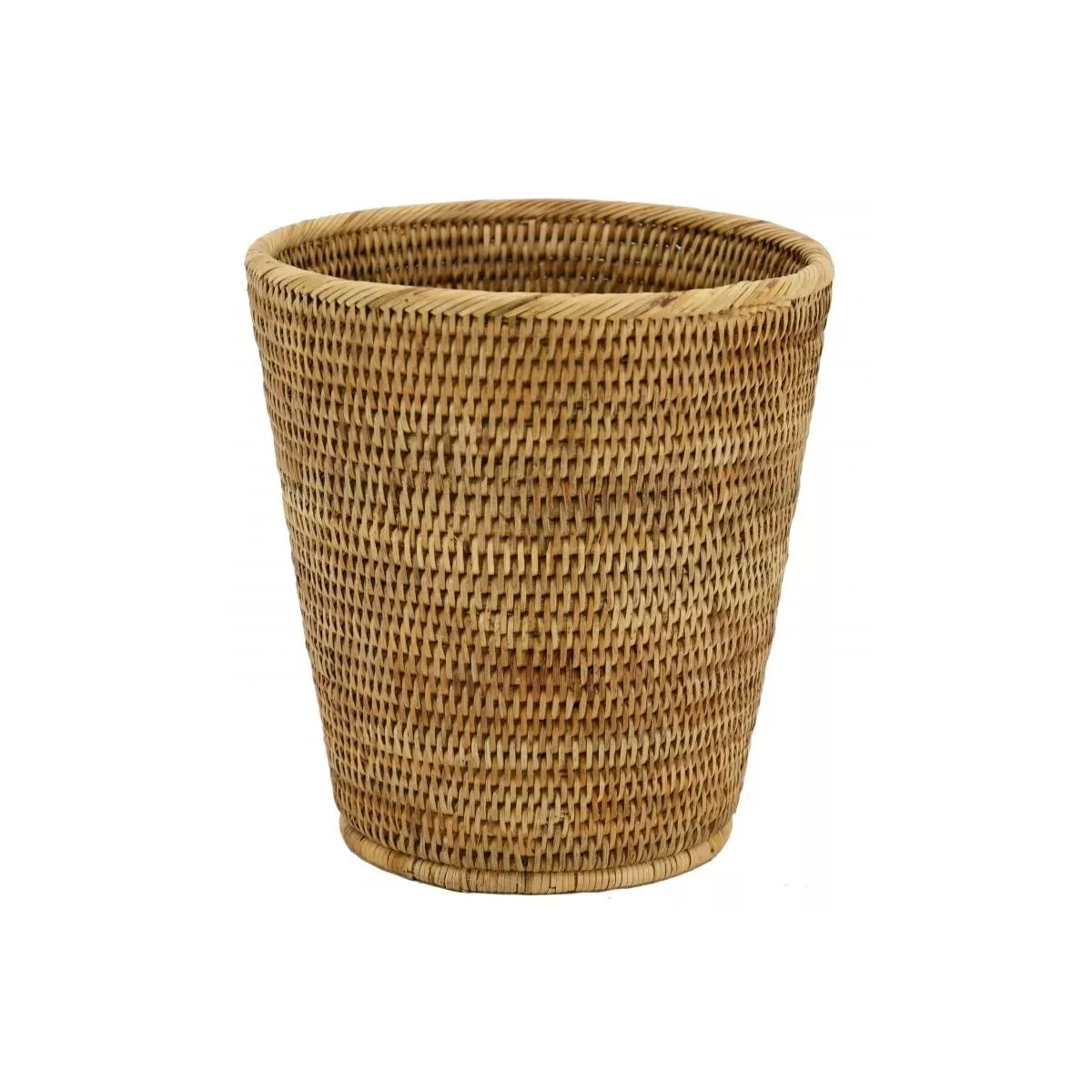 Corbeille Papier Rotin Antique 25cm