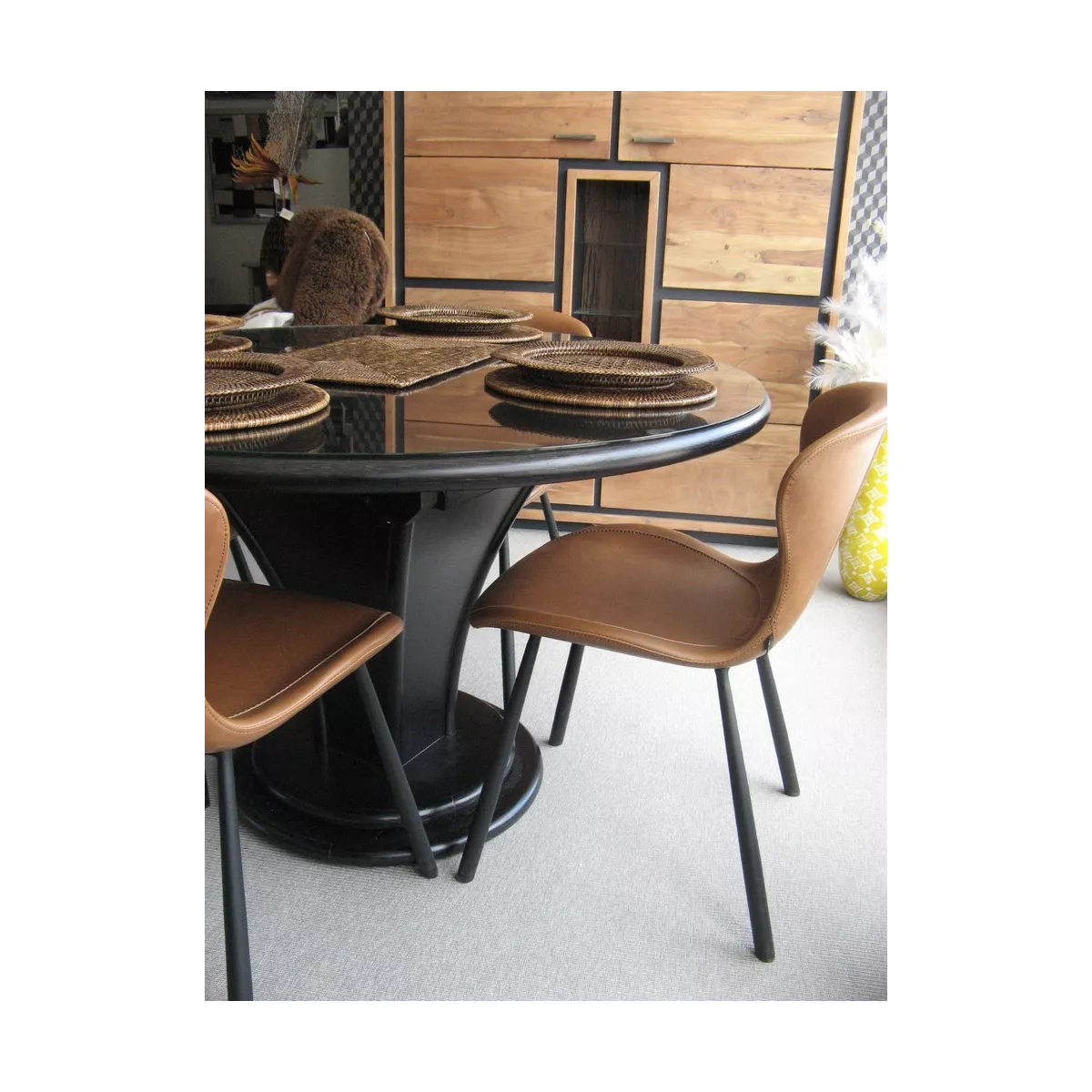 Assiette  en rotin Antique 33cm