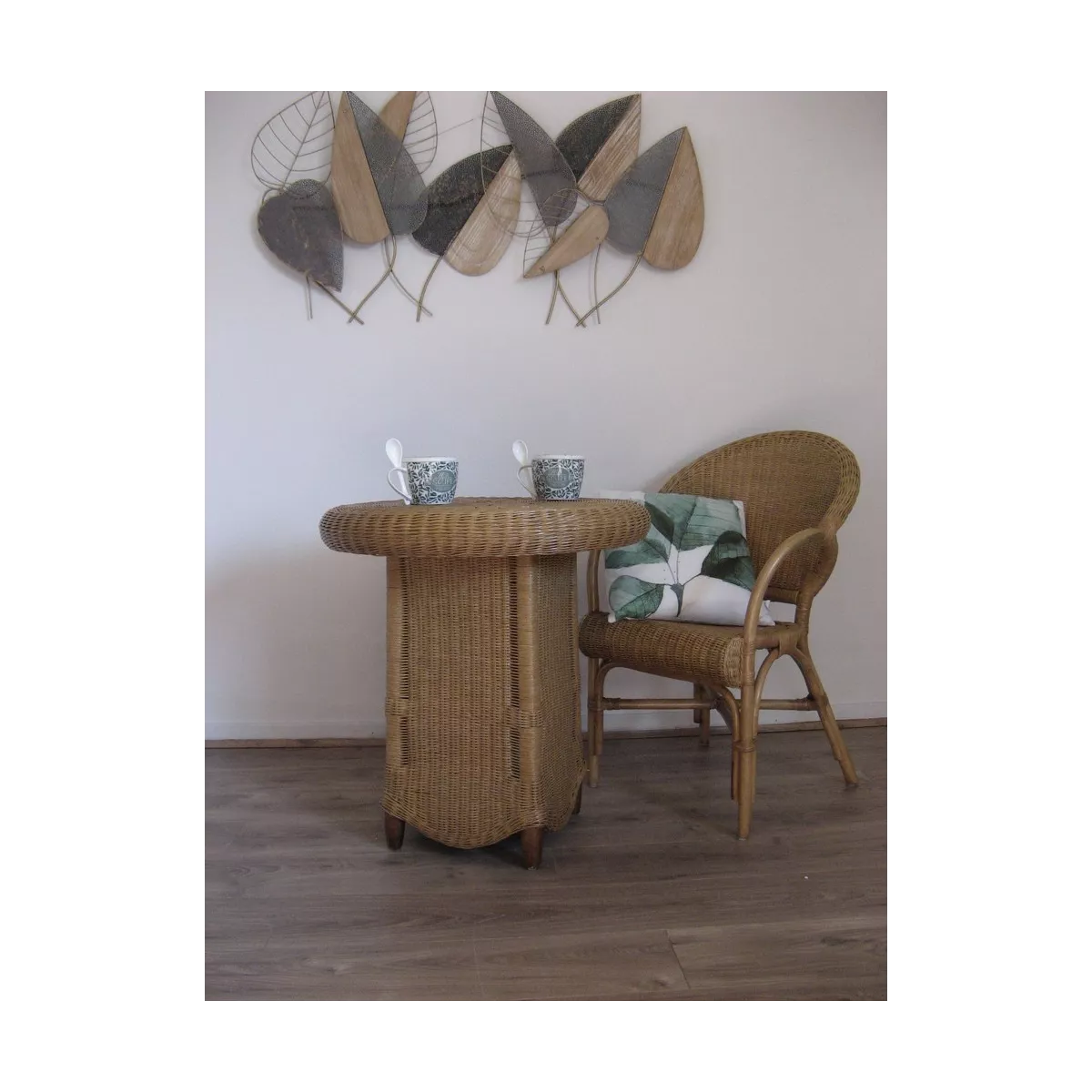 Table  Octaviany Diam 70 cm Noisette