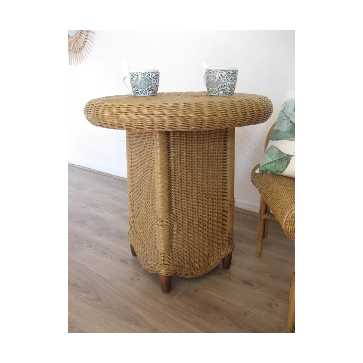 Table  Octaviany Diam 70 cm Noisette
