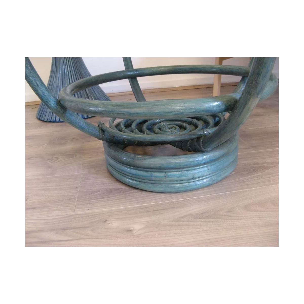 Table Basse Luna 70x70 Bleu