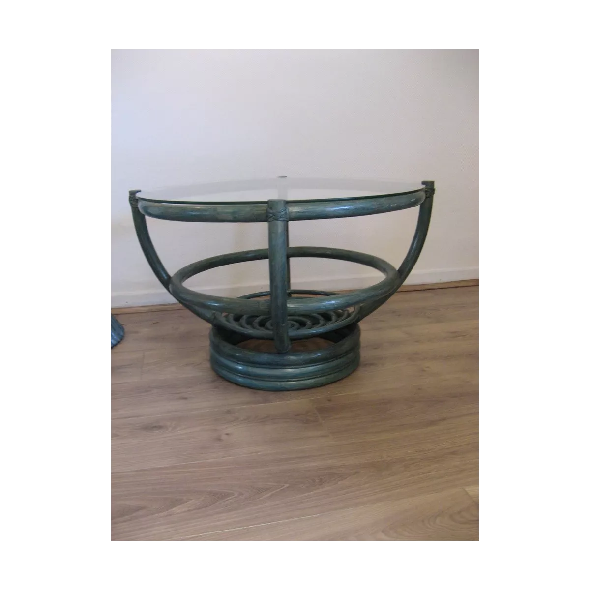Table Basse Luna 70x70 Bleu