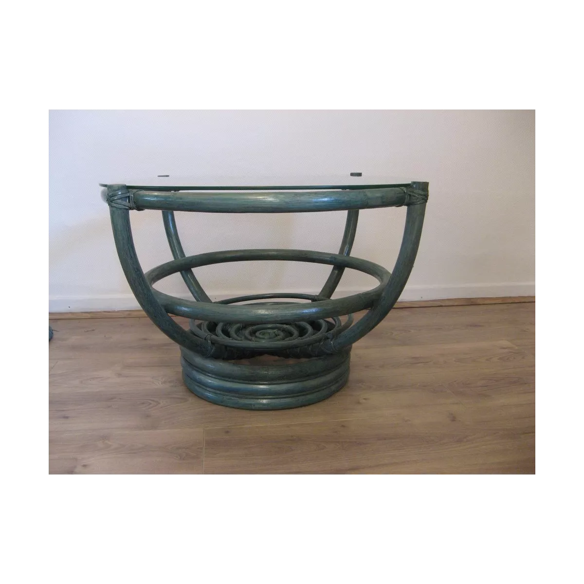 Table Basse Luna 70x70 Bleu