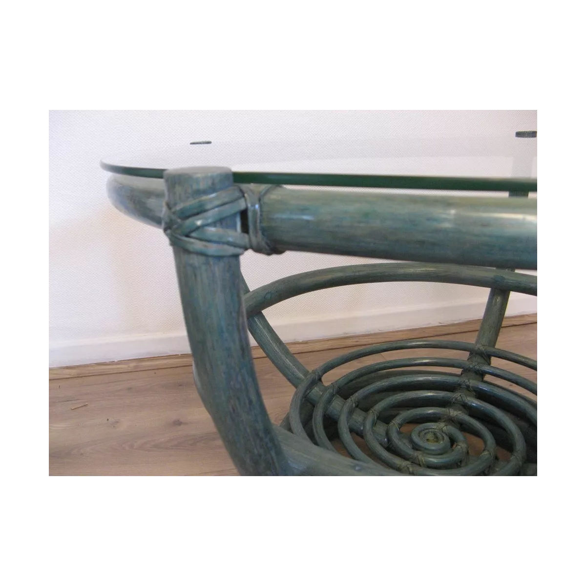 Table Basse Luna 70x70 Bleu