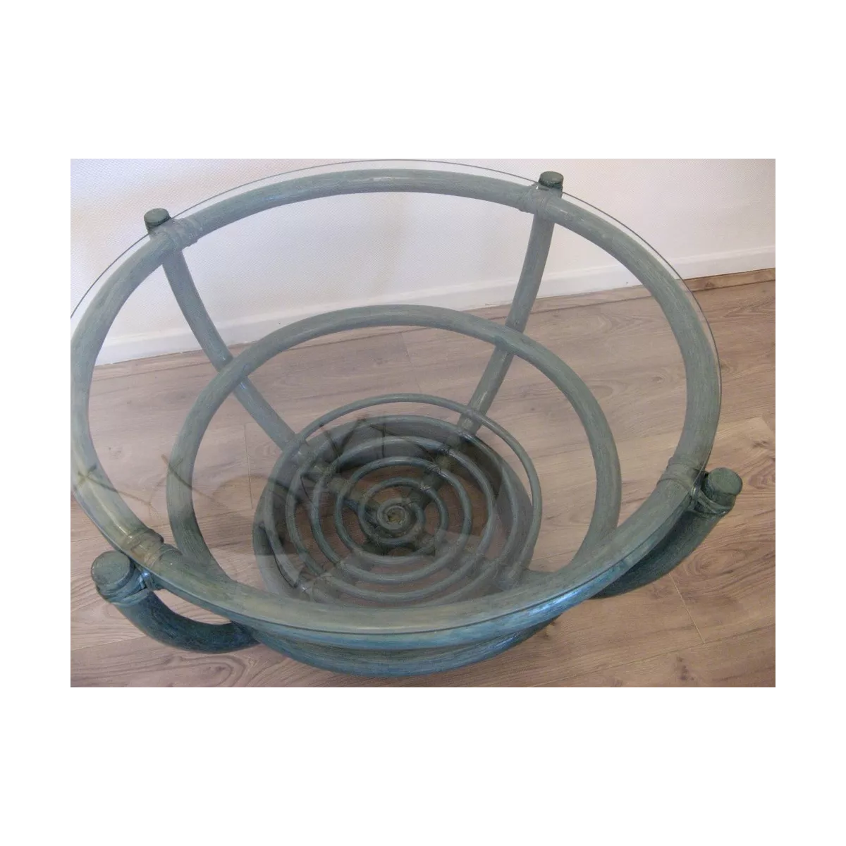 Table Basse Luna 70x70 Bleu