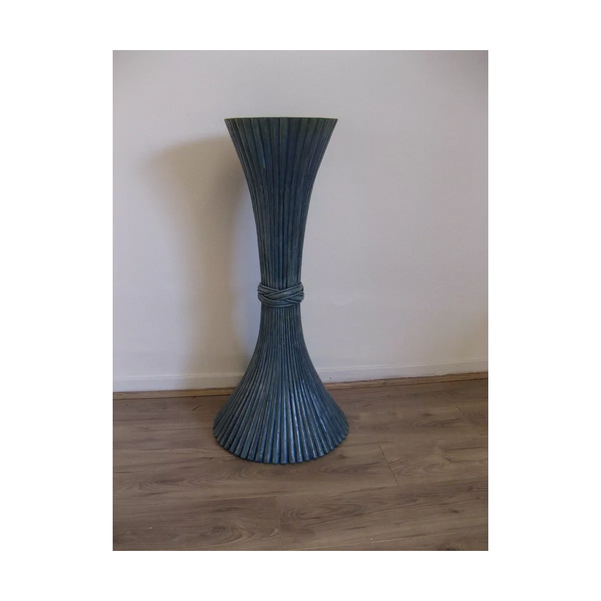 Colonne Gerbe de Blé H.92 cm Bleu