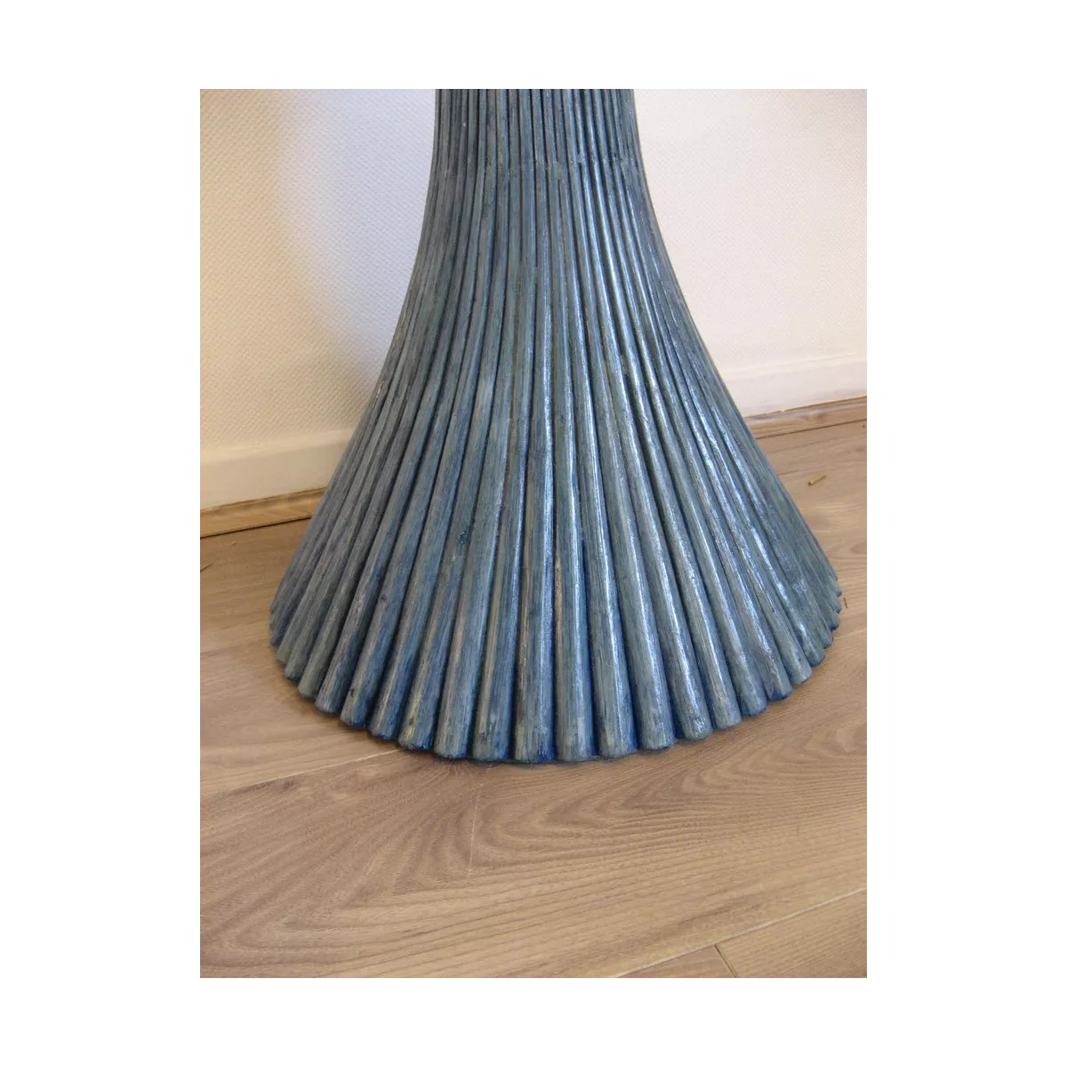 Colonne Gerbe de Blé H.92 cm Bleu