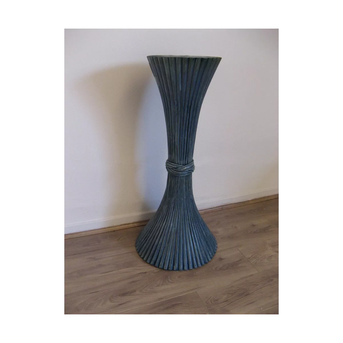 Colonne Gerbe de Blé H.92 cm Bleu
