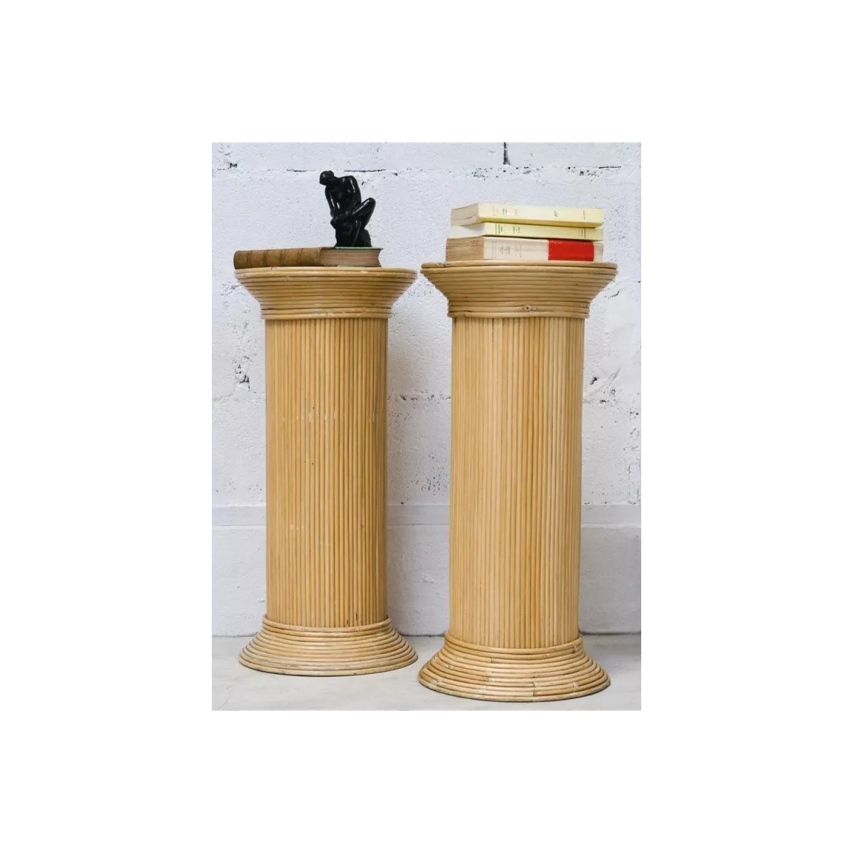 Colonne Romaine en Rotin H.67 cm Naturel