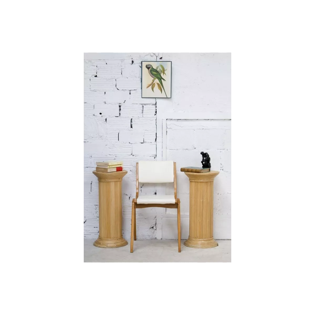 Colonne Romaine en Rotin H.67 cm Naturel