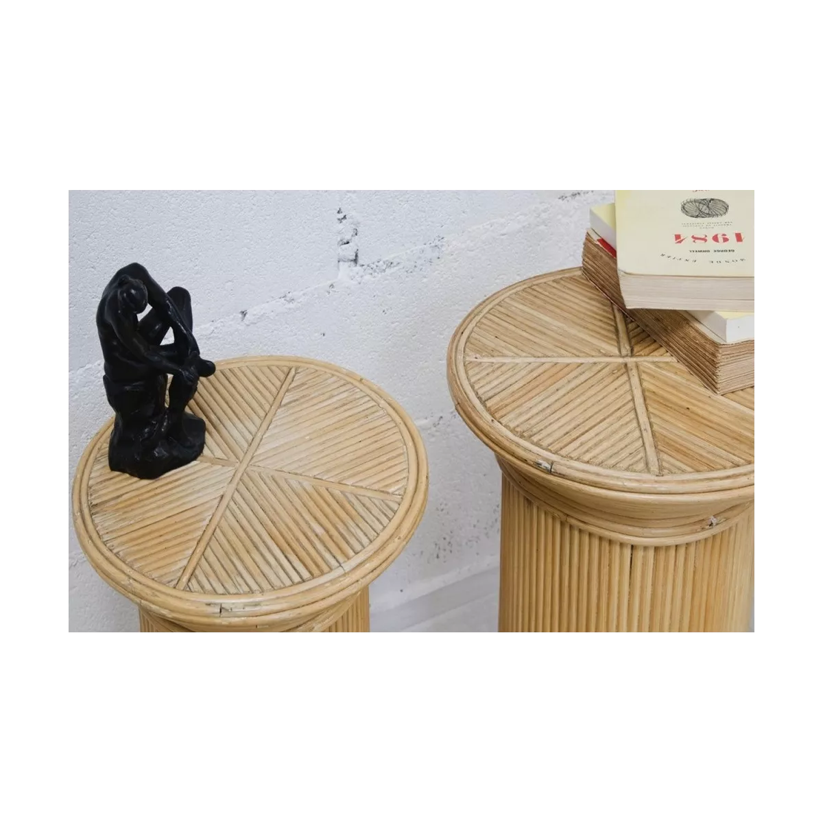 Colonne Romaine en Rotin H.67 cm Naturel