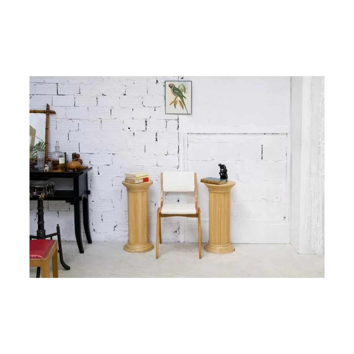Colonne Romaine en Rotin H.67 cm Naturel