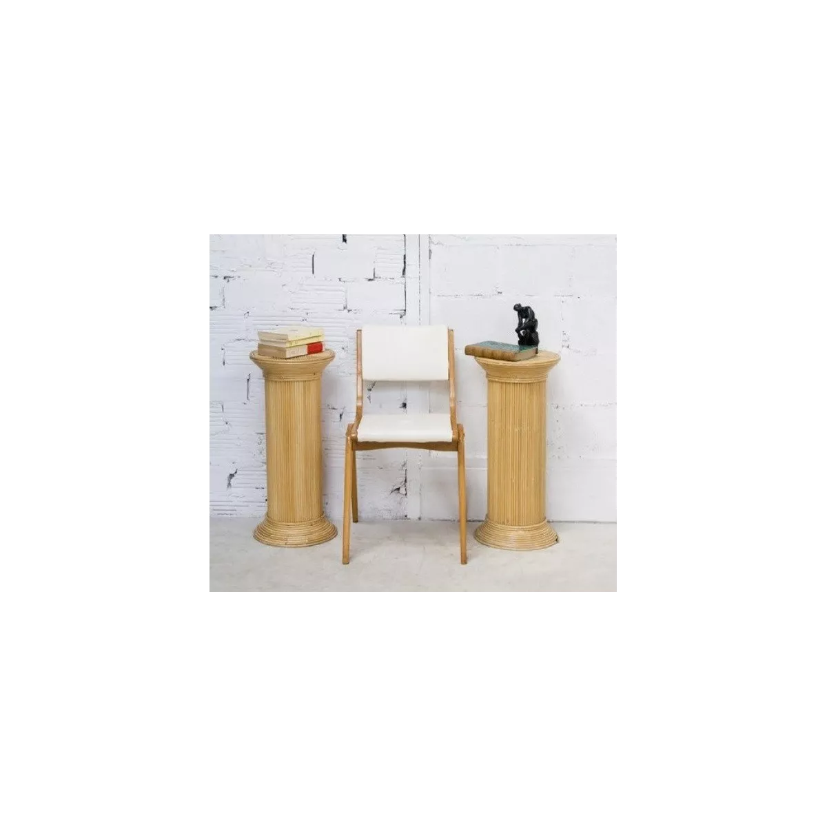 Colonne Romaine en Rotin H.67 cm Naturel