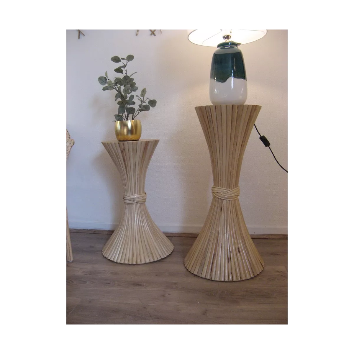 Colonne Gerbe de Blé H.61 cm Naturel