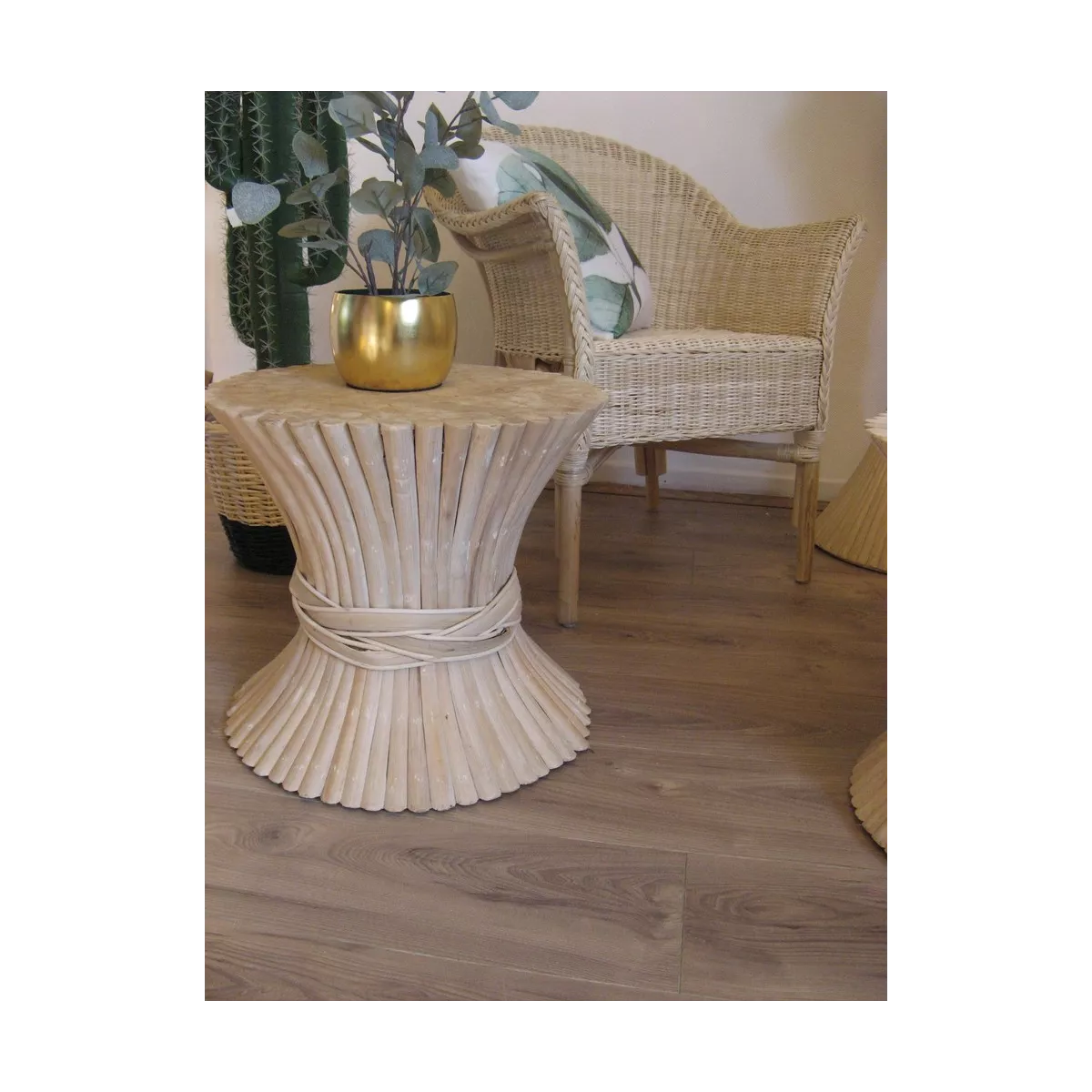 Colonne Gerbe de Blé H.40 cm Naturel