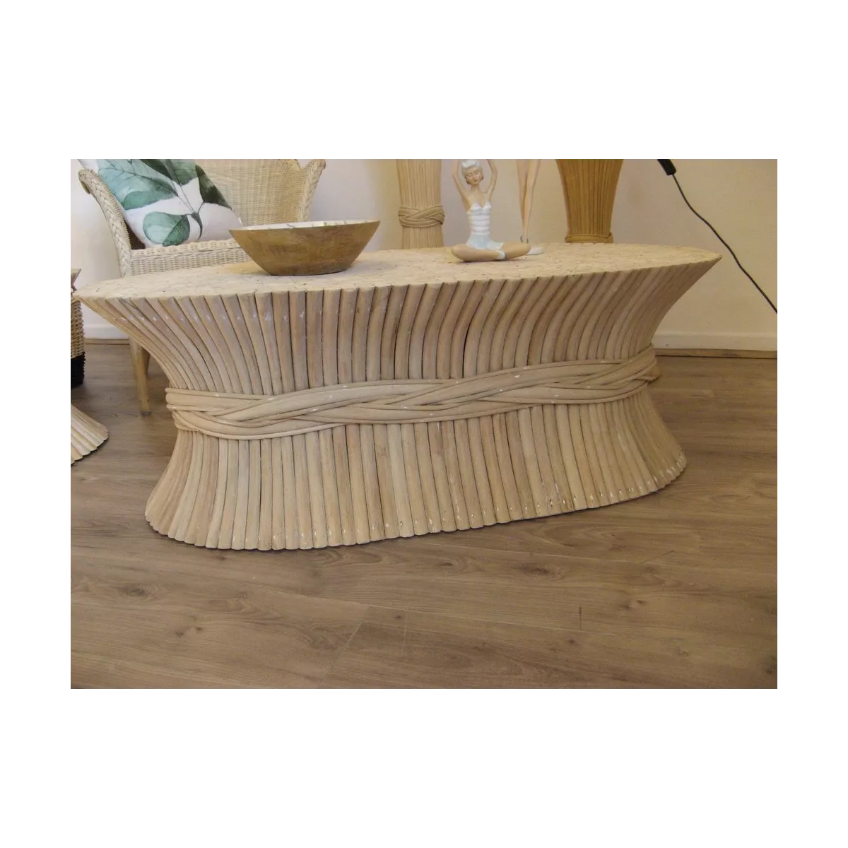 Table Basse  Gerbe de Blé 114x60 Brut