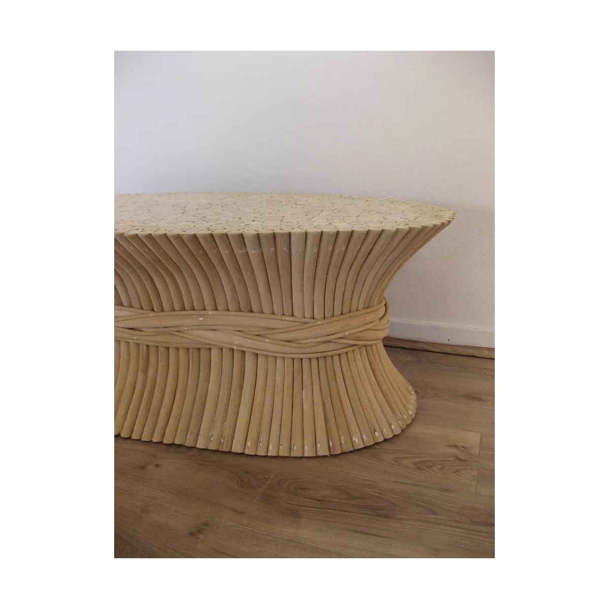 Table Basse  Gerbe de Blé 114x60 Brut