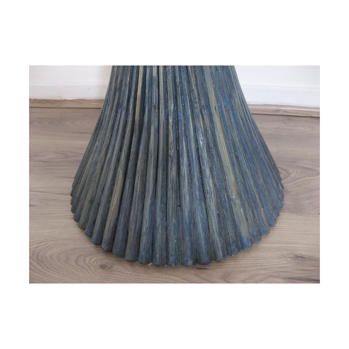 Colonne Gerbe de Blé H.78 cm Bleu