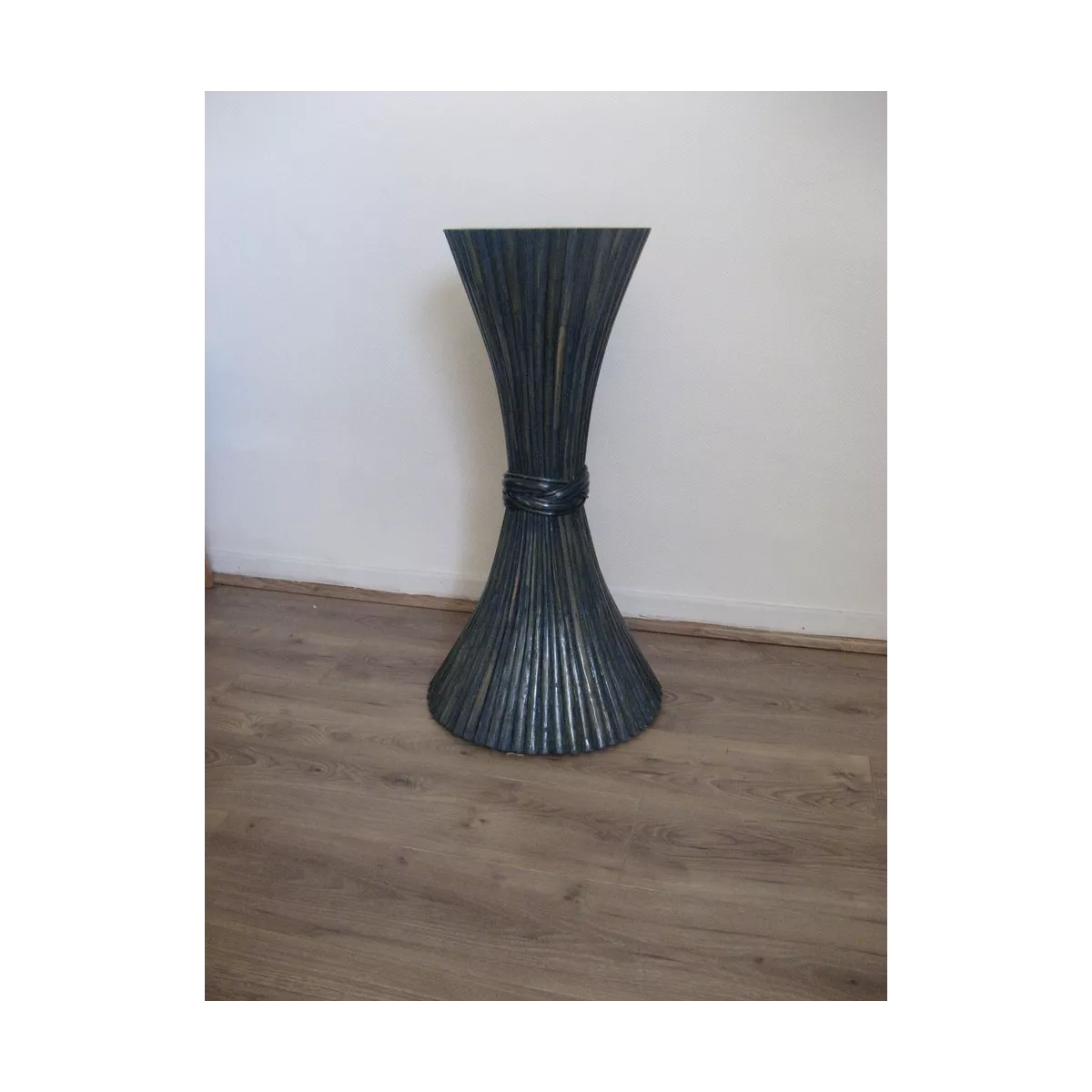 Colonne Gerbe de Blé H.61 cm Bleu
